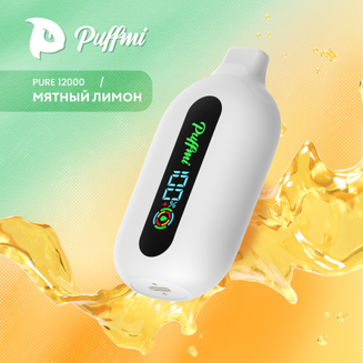 Puffmi PURE V2 Lemon Mint (Мятный Лимон) 12000 затяжек