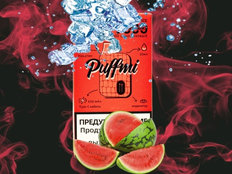 PuffMi DURA V2 Арбуз Лёд 9000 затяжек