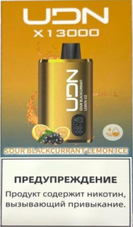 UDN X Sour Blackcurrant Lemon 13000 затяжек