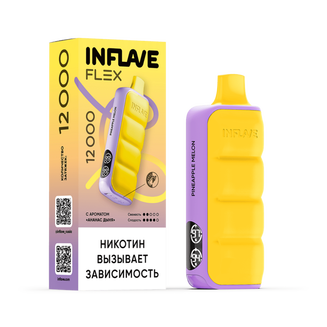 INFLAVE FLEX Ананас Дыня 12000 затяжек