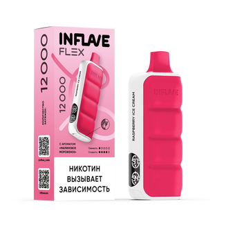 INFLAVE FLEX Малиновое Мороженое 12000 затяжек