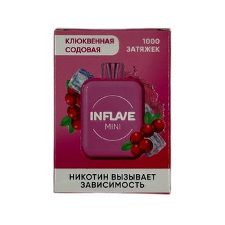 INFLAVE MINI Клюквенная Содовая 1000 затяжек