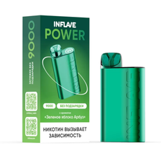 INFLAVE POWER Зелёное Яблоко Арбуз 9000 затяжек
