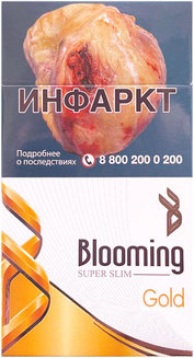 Сигареты Blooming Super Slim Gold